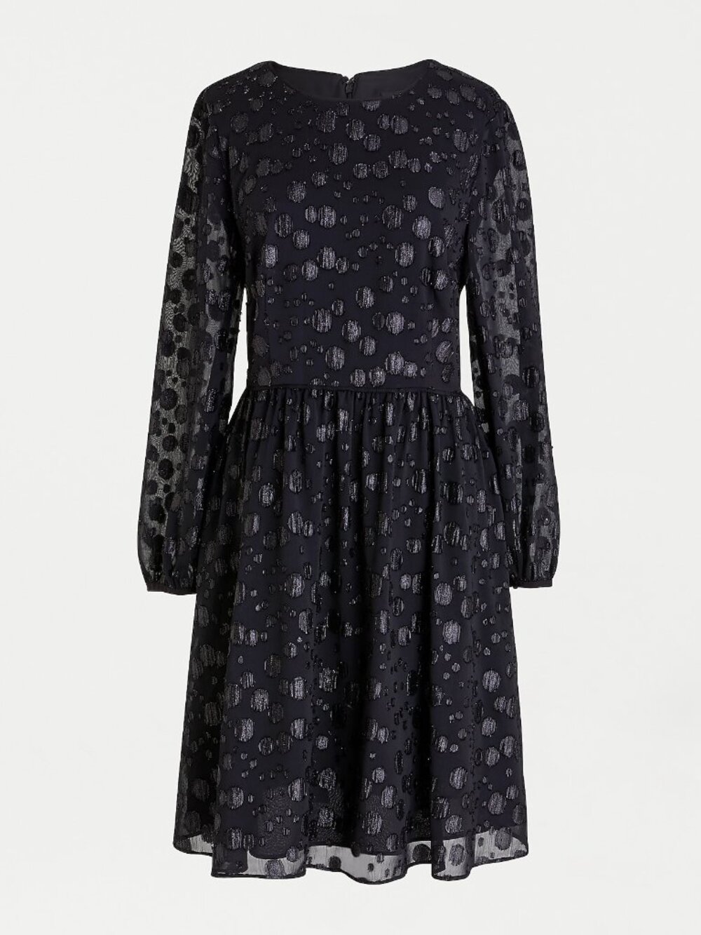 J. Crew A-line dress in metallic dot jacquard Size 4 NWT